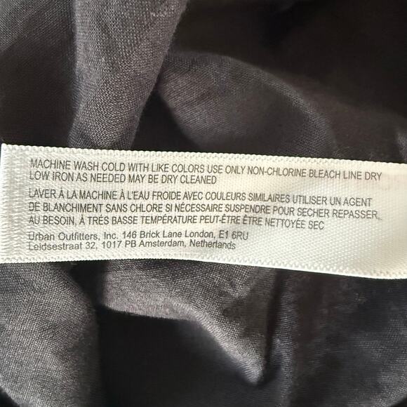 Free People maxi dress tiered halter ruffled cotton boho sleeveless Medium black - Picture 7 of 7